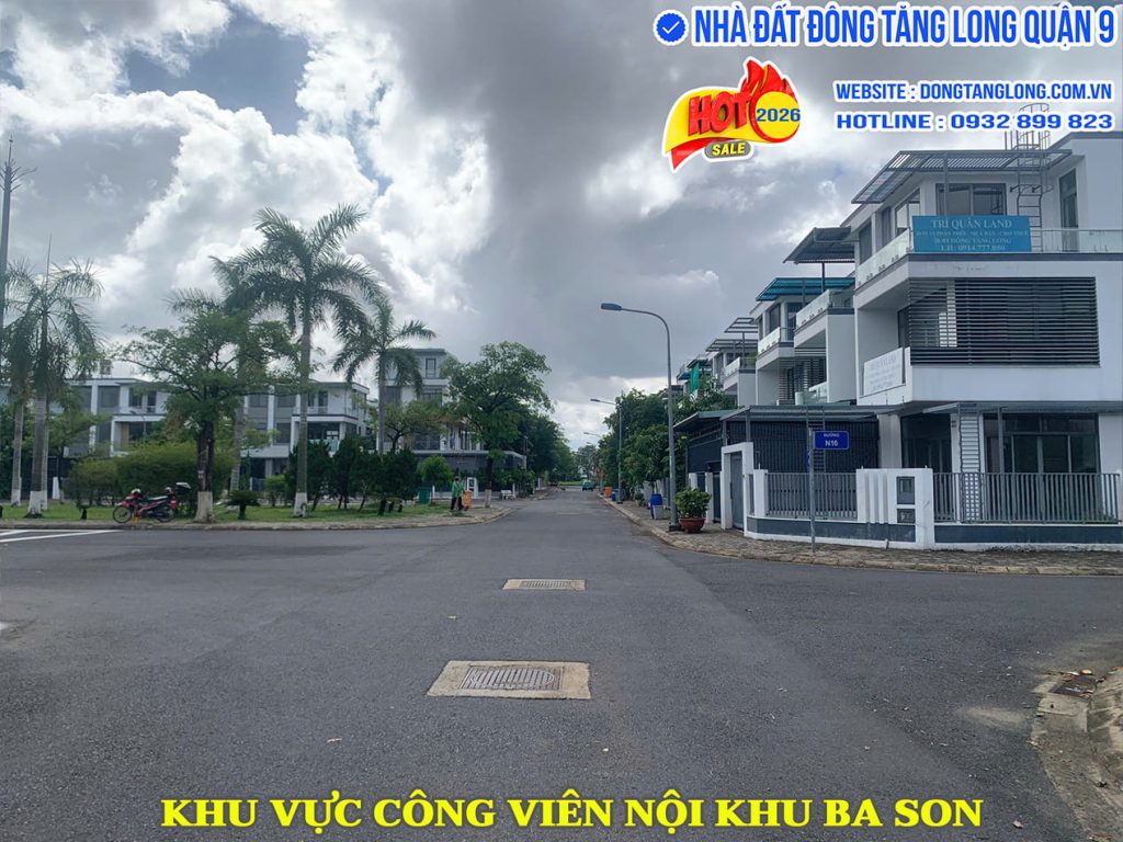 Khu vực công viên nội khu Ba Son