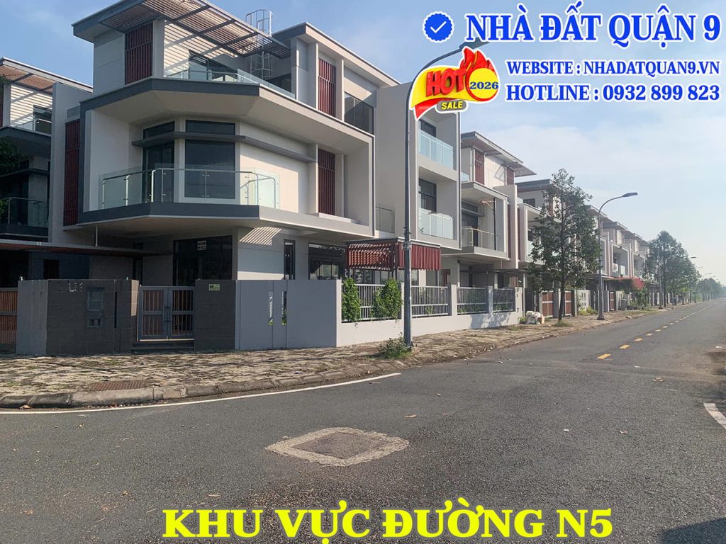 Khu vực đường N5 nhà vườn liền kề Ba Son