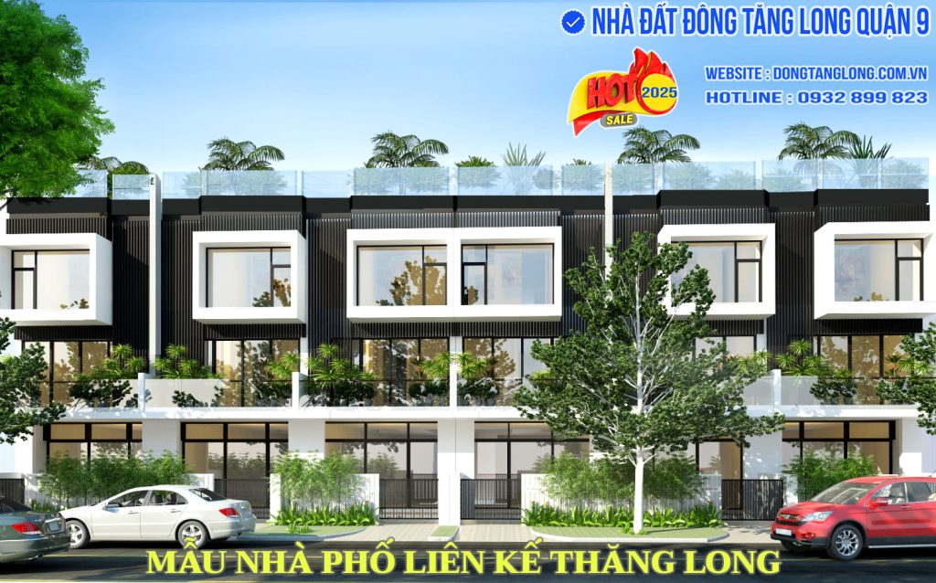Mẫu nhà phố liên kế Thăng Long