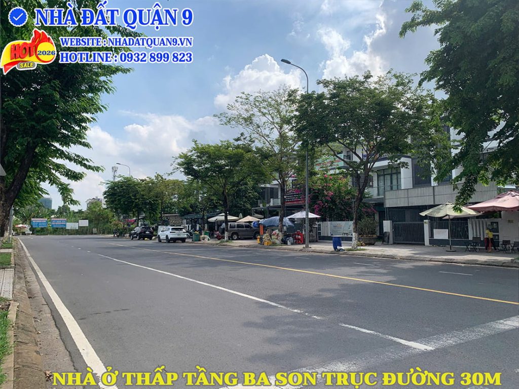 Nhà ở thấp tầng Ba Son trục đường 30m Đông Tăng Long