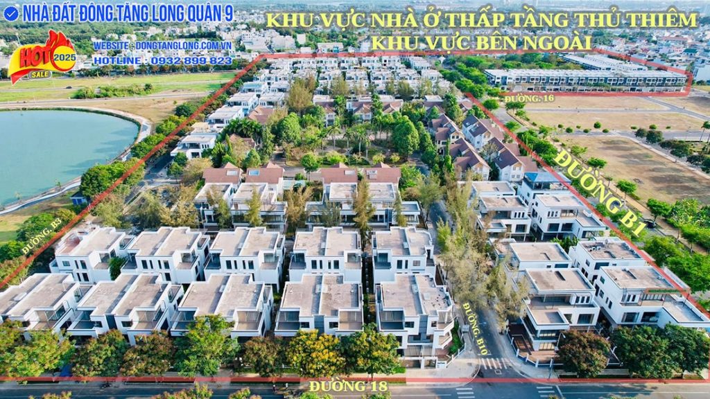 Thực tế khu vực nhà ở thấp tầng Thủ Thiêm bên ngoài