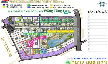 Vị trí khu nhà Đông Tăng Long