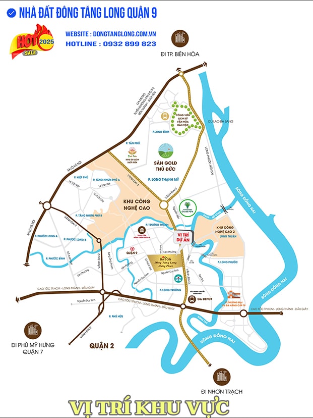 Vị trí khu vực Đông Tăng Long