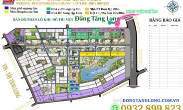 Vị trí khu vực trên bản đồ dự án Đông Tăng Long