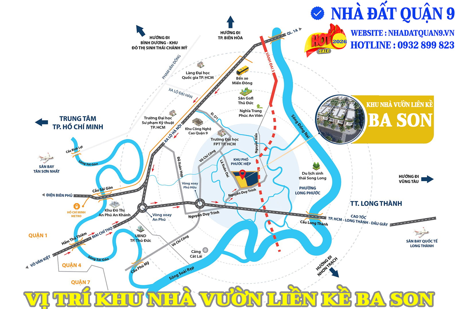 vi-tri-nha-vuon-lien-ke-ba-son-the-collectors-quan-9 Vị trí nhà vườn liền kề Ba Son The Collectors Quận 9