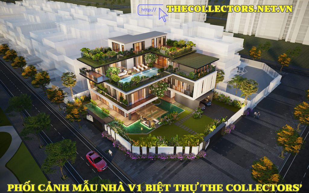 Mẫu nhà V1 biệt thự The Collectors' Đông Tăng Long