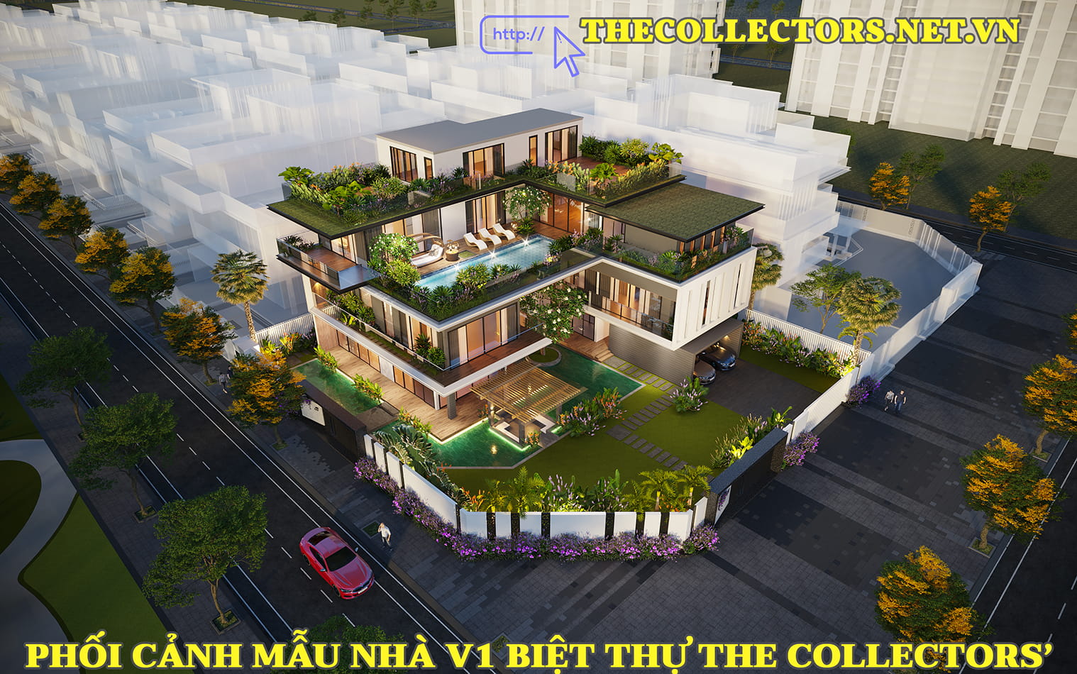 Mẫu nhà V1 biệt thự The Collectors' Đông Tăng Long