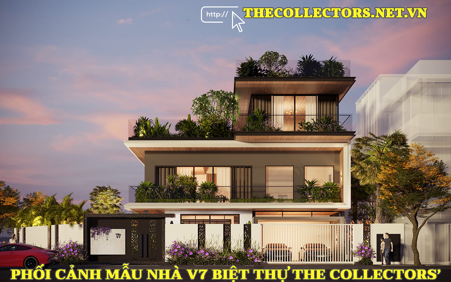 Phối cảnh mẫu biệt thự V7 The Collectors'