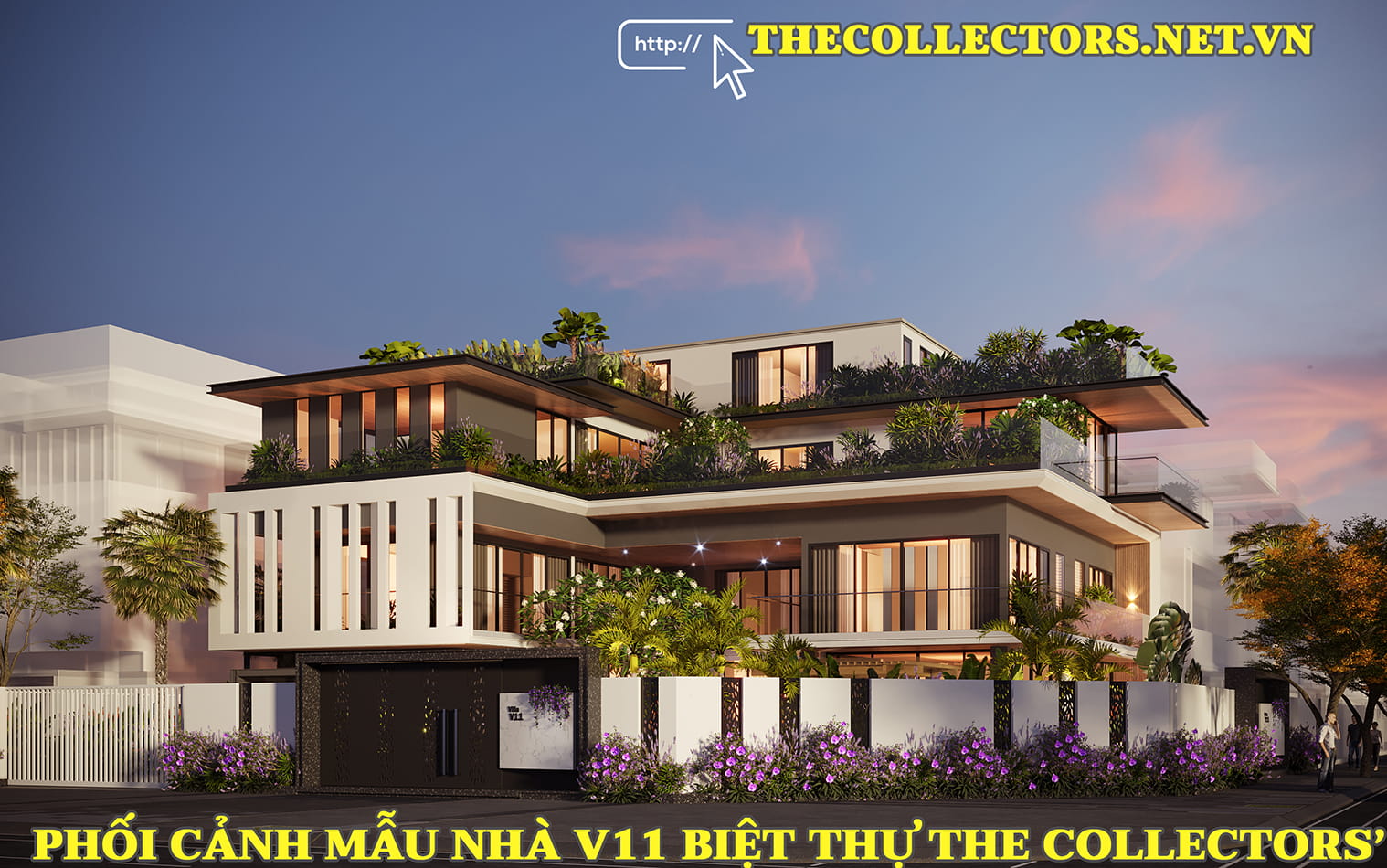 Phối cảnh mẫu nhà V11 Biệt thự The Collectors'